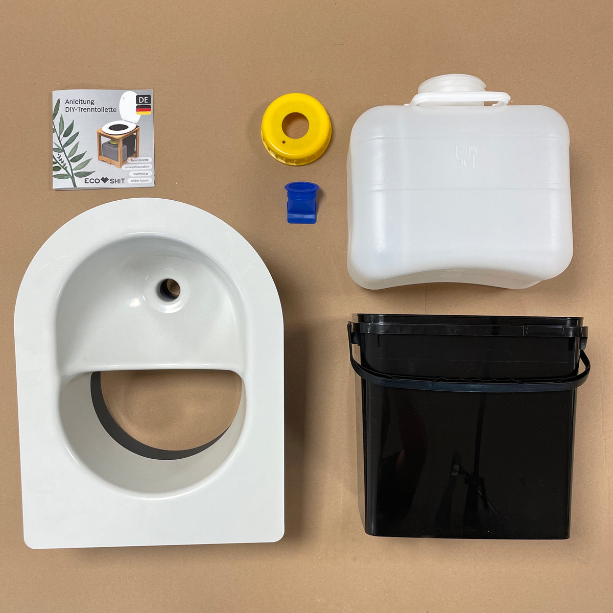 Kit de autoconstrucción de inodoro seco 10 litros