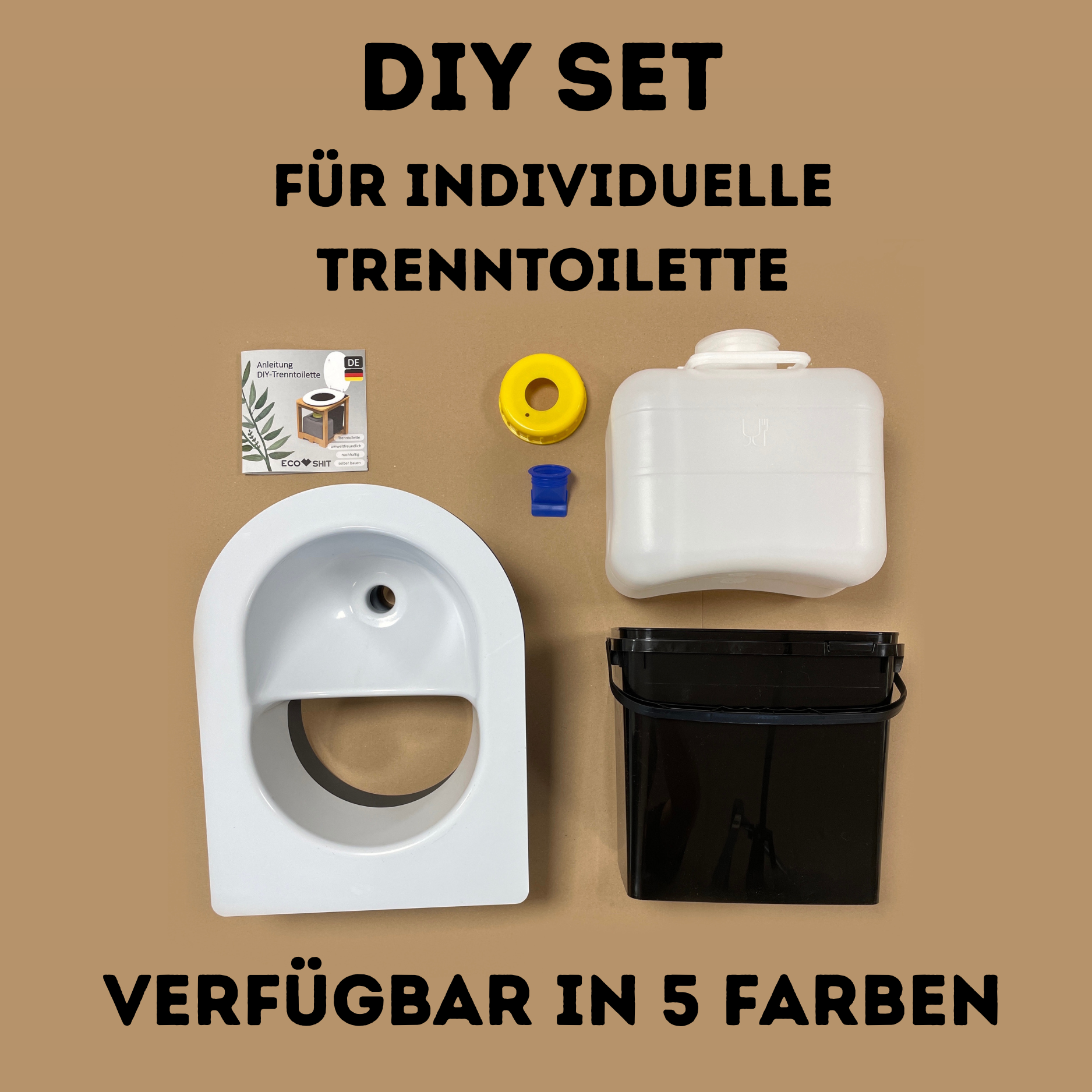Trenntoilette Bausatz, 10 Liter