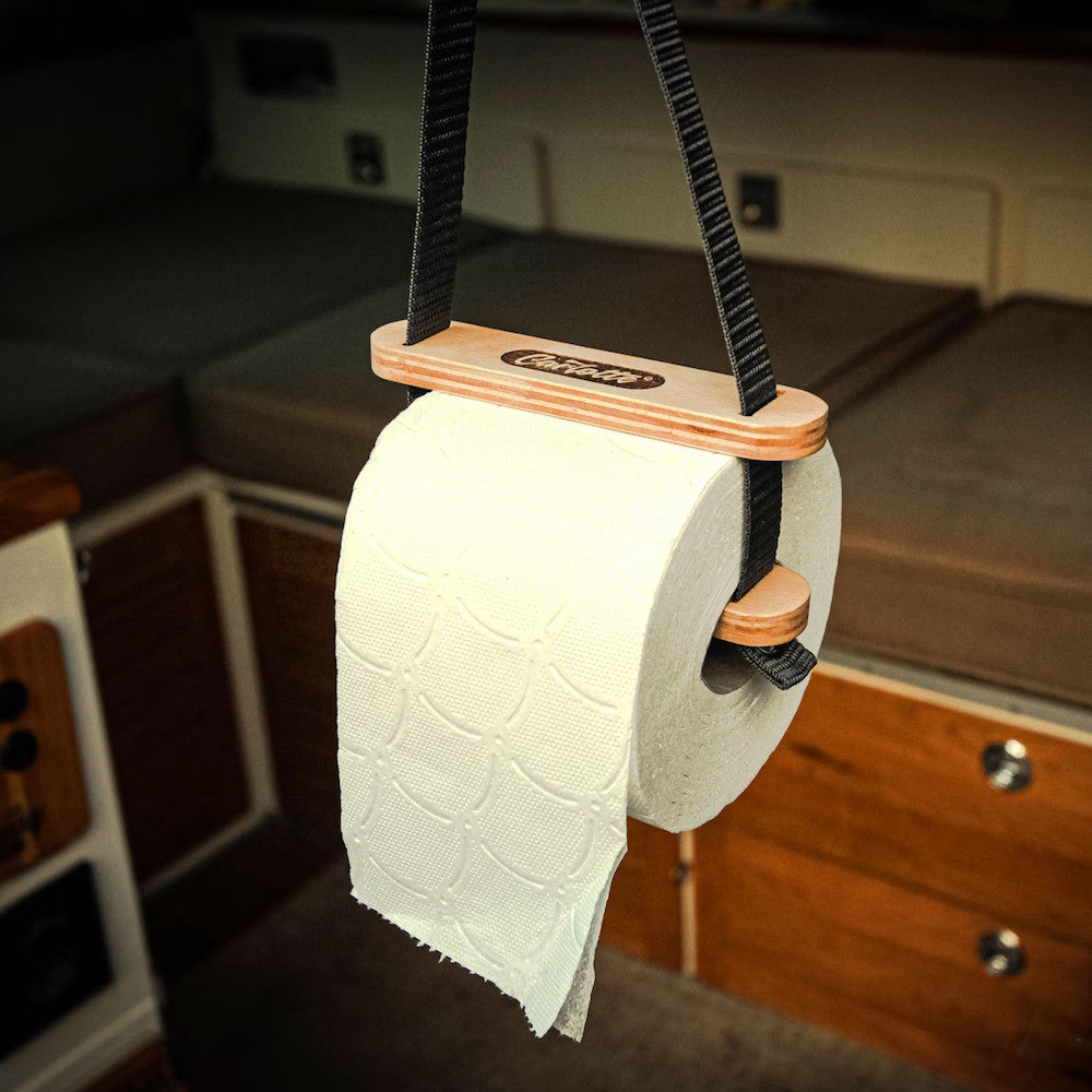 Klorollenhalter aus Holz EcoShit