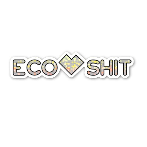 Logo-Sticker mit Glitzereffekt
